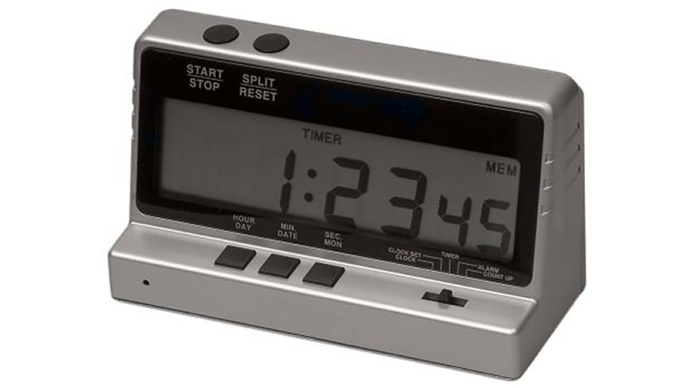 RS PRO Silver Desktop Timer, With RS Calibration