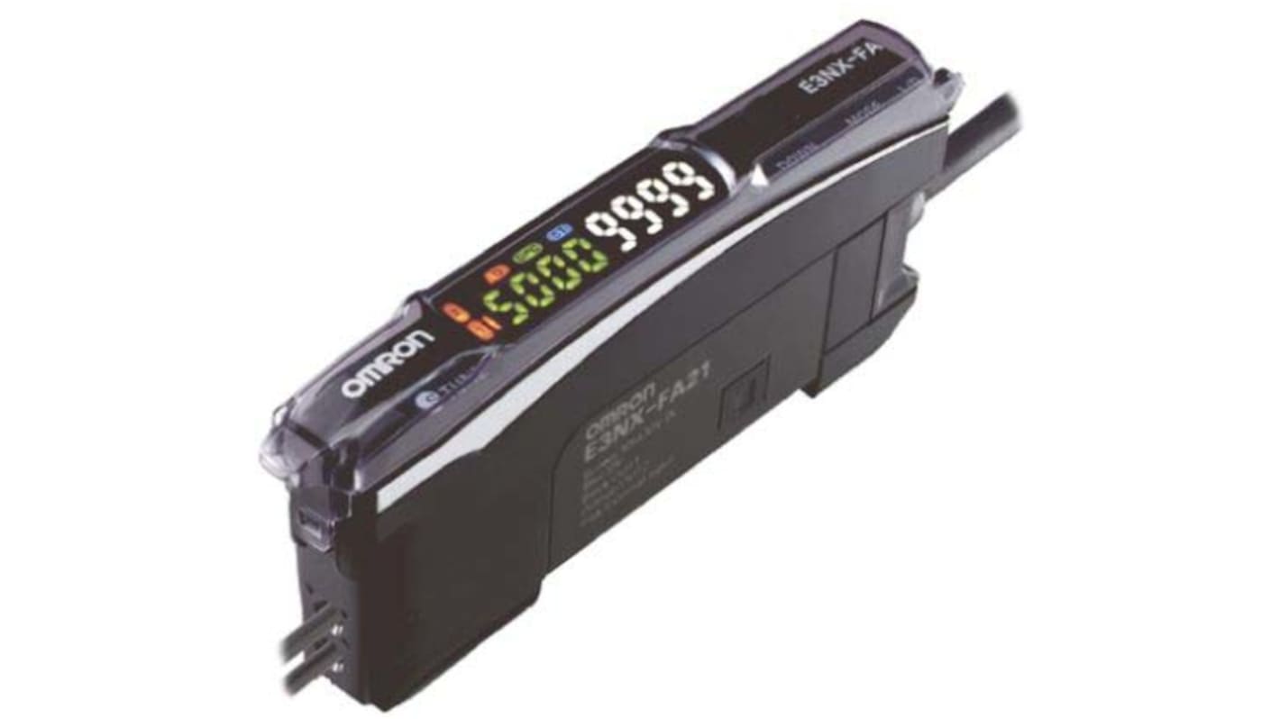 Sensor de fibra óptica Omron con luz LED Rojo, salida PNP, interfaz CC-Link, CompoNet, EthernetCAT, 840 mW a 35 mA, 10