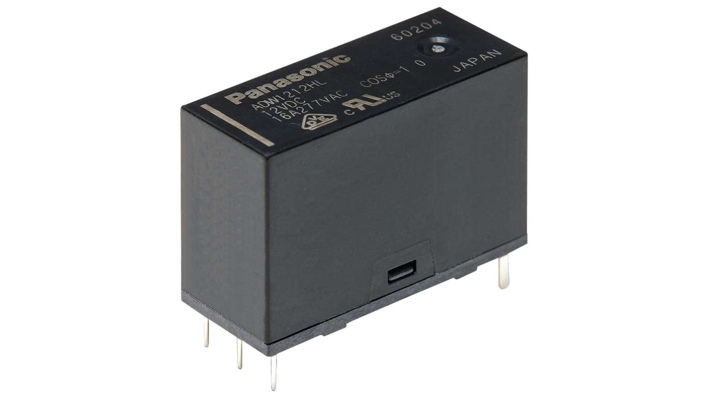 Panasonic PCB Mount Latching Relay, 6V dc Coil, 16A Switching Current, SPST