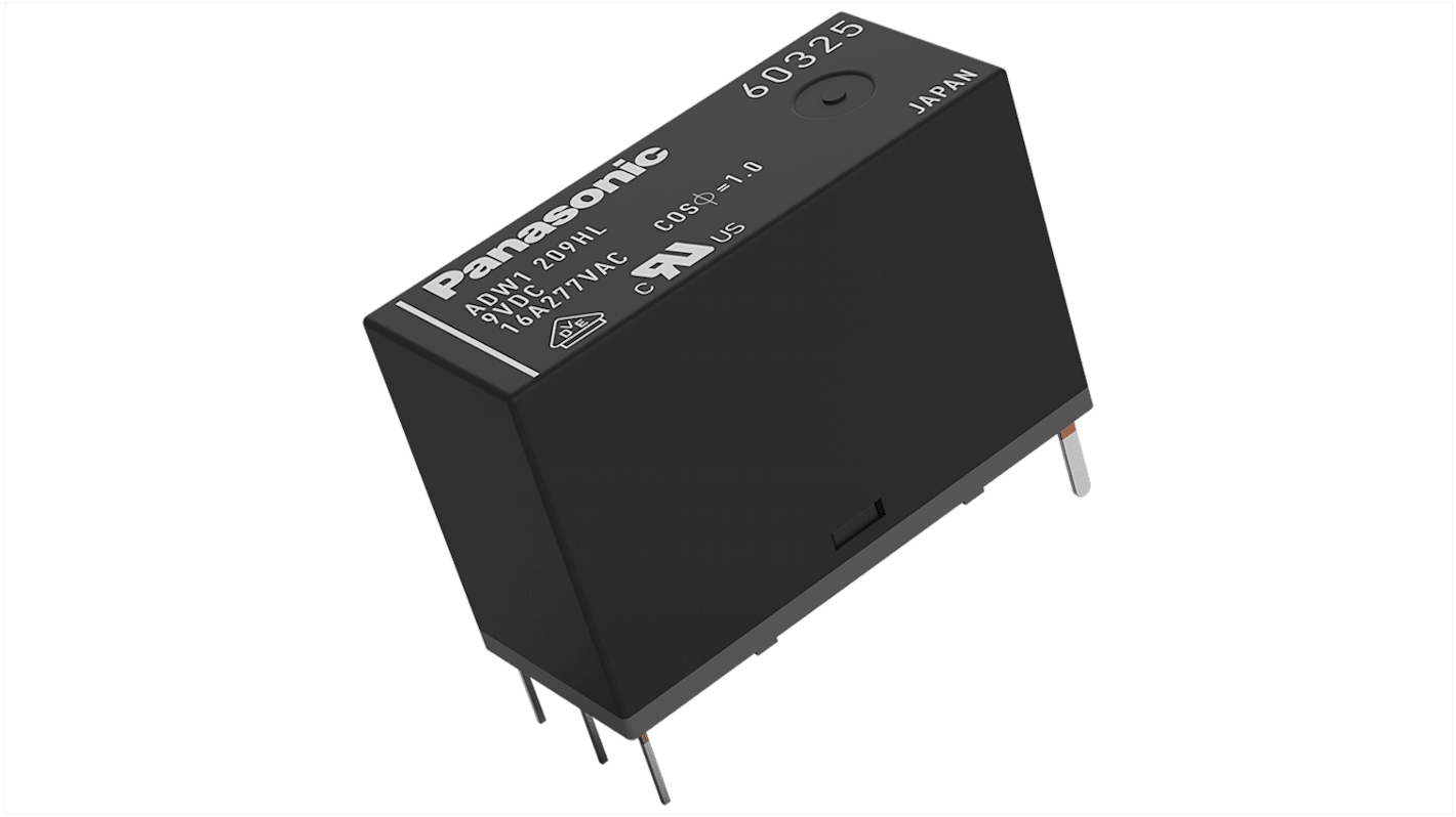 Táprelé SPST Nyomtatott áramkörre szerelhető, 3V dc