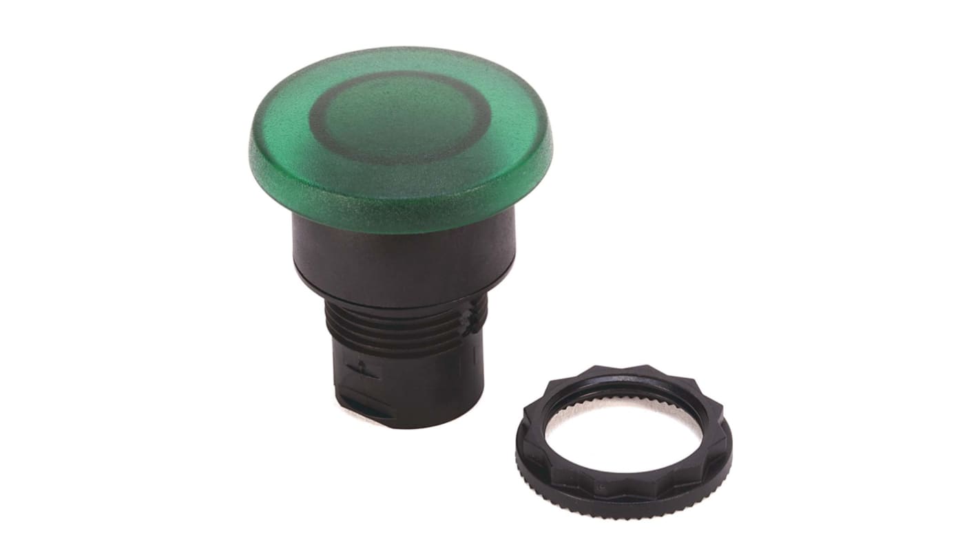 Allen Bradley 800F Series Green Illuminated Momentary Push Button Head, 22mm Cutout, IP65