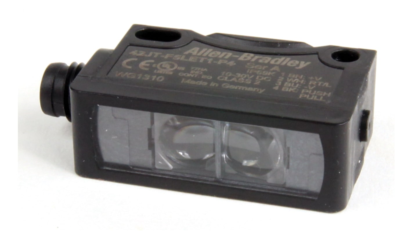 Sensori di contrasto Allen Bradley, LED bianco, rilevamento 12 mm, uscita Push-pull, 25 mA