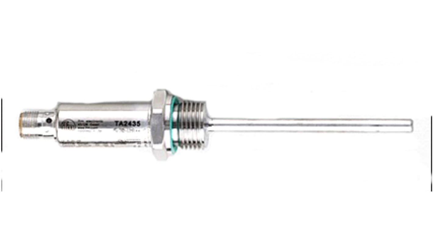 Sensor RTD PT1000 ifm electronic de 4 hilos, sonda: Ø 6mm, long. 100mm, temp. -50°C → +150°C, IO-Link