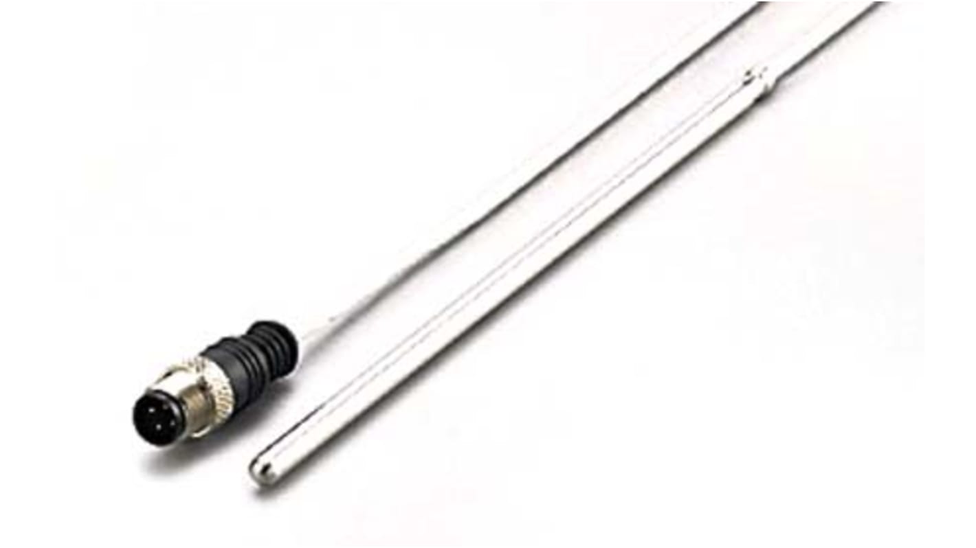 Sensor RTD PT100 ifm electronic, sonda: Ø 6mm, long. 200mm, cable de 2m, temp. -100°C → +600°C