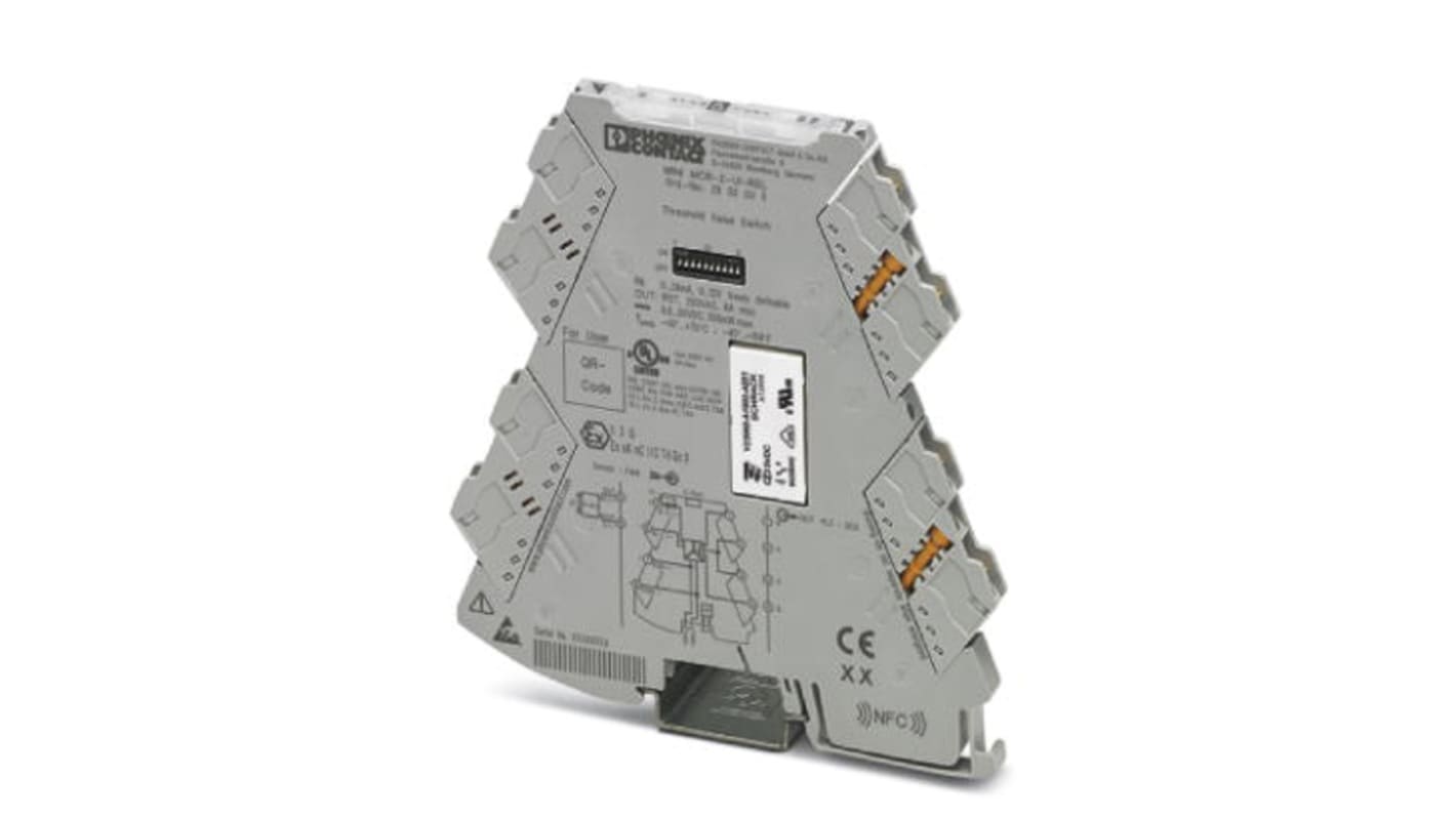 Phoenix Contact MINI MCR Signalwandler, Grenzwertschalter 24V dc, Strom, Spannung 0 → 12 V, 0 → 24mA EIN