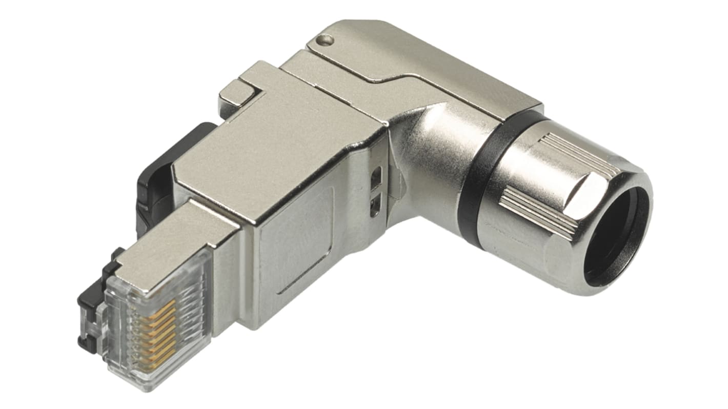 Molex RJ45 csatlakozó 8P8C utas Cat5e, Cat6a, Derékszögű, Férfi, 130047 sorozat 130047