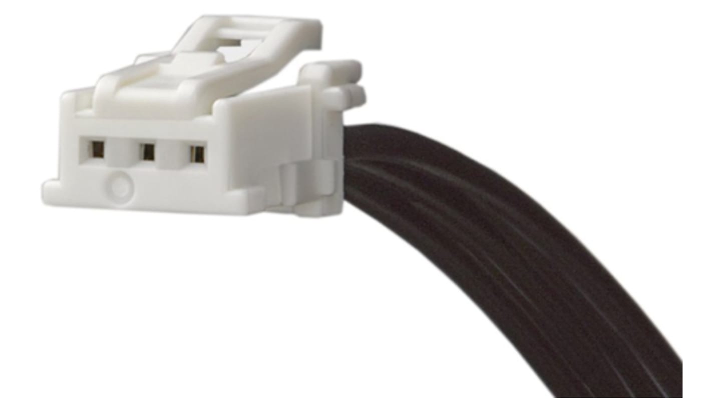 Conjunto de cables Molex MicroClasp 15136, long. 600mm, Con A: Hembra, 3 vías, Con B: Hembra, 3 vías, paso 2mm