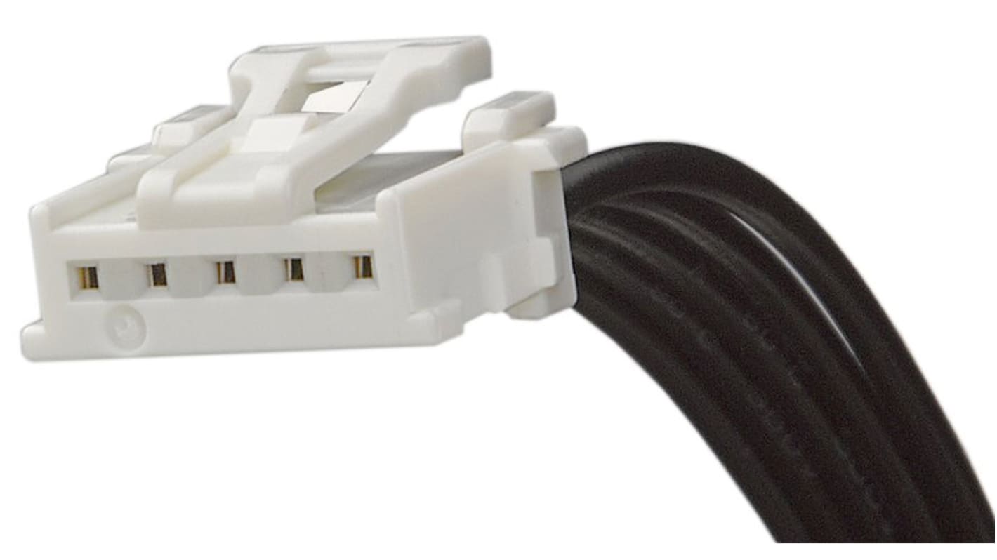 Conjunto de cables Molex MicroClasp 15136, long. 50mm, Con A: Hembra, 5 vías, Con B: Hembra, 5 vías, paso 2mm