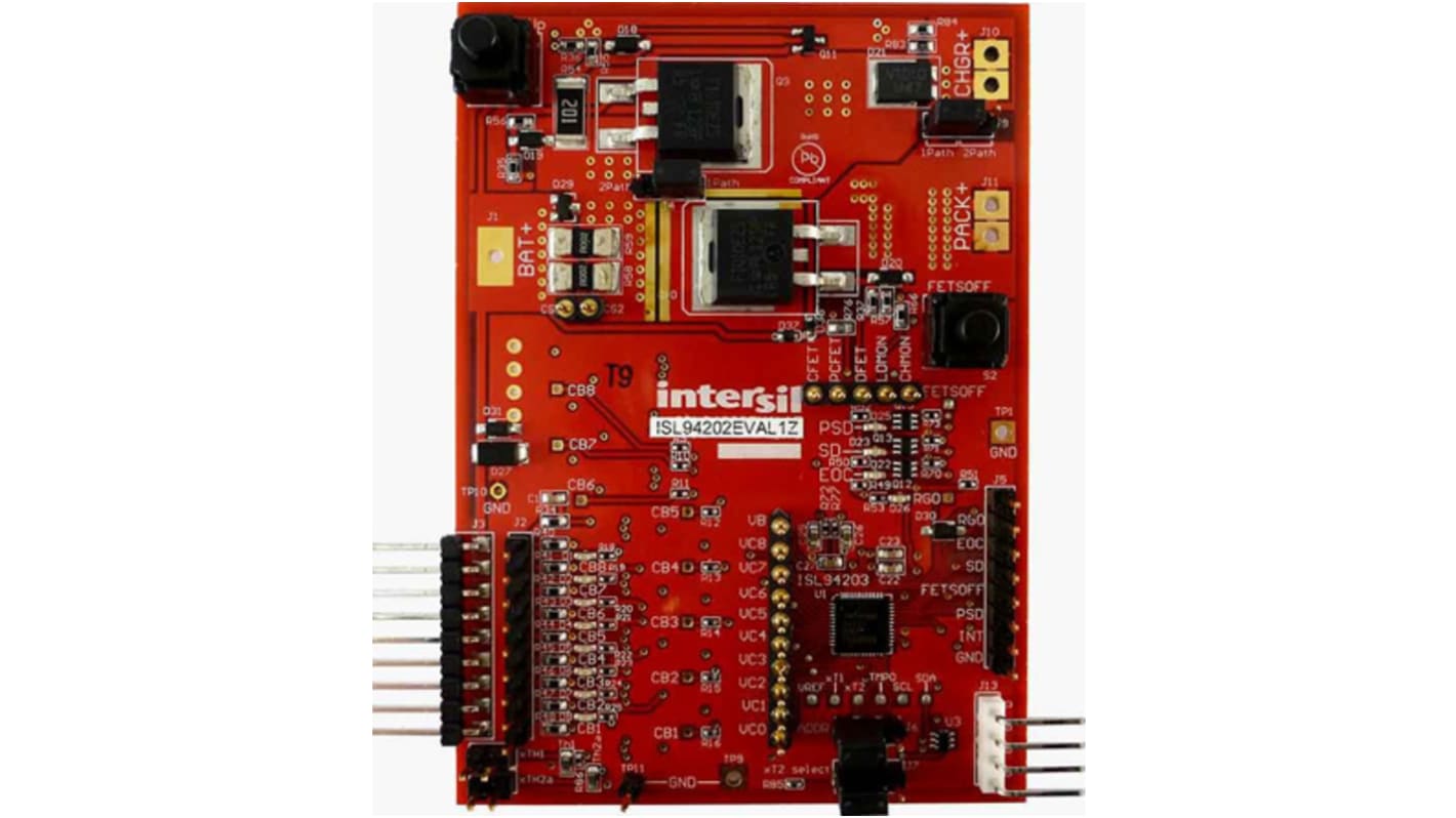 Kit de evaluación Monitorización de batería Renesas Electronics Battery Pack Monitor Evaluation Kit - ISL94202EVKIT1Z