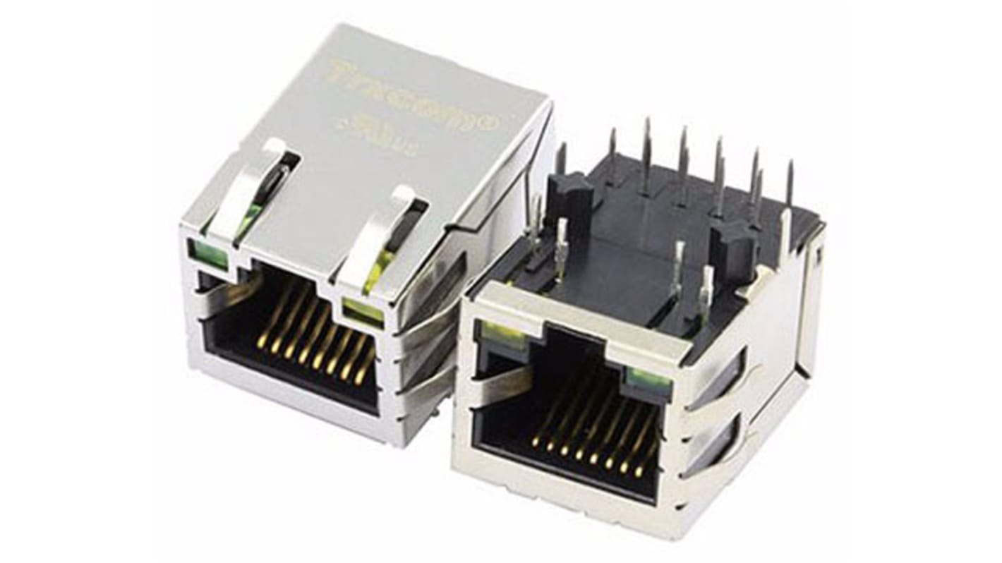 Transformator LAN Ethernet, IEEE 802.3u, Płytka drukowana, W obudowie