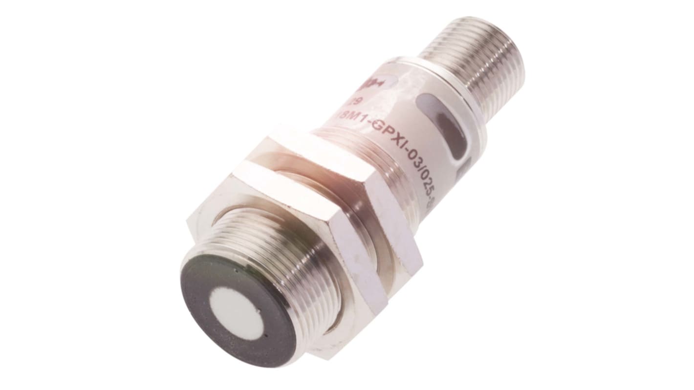 BALLUFF Ultrasonic Barrel-Style Proximity Sensor, M18 x 1, 65 → 600 mm Detection, PNP & NPN Output, 10 →