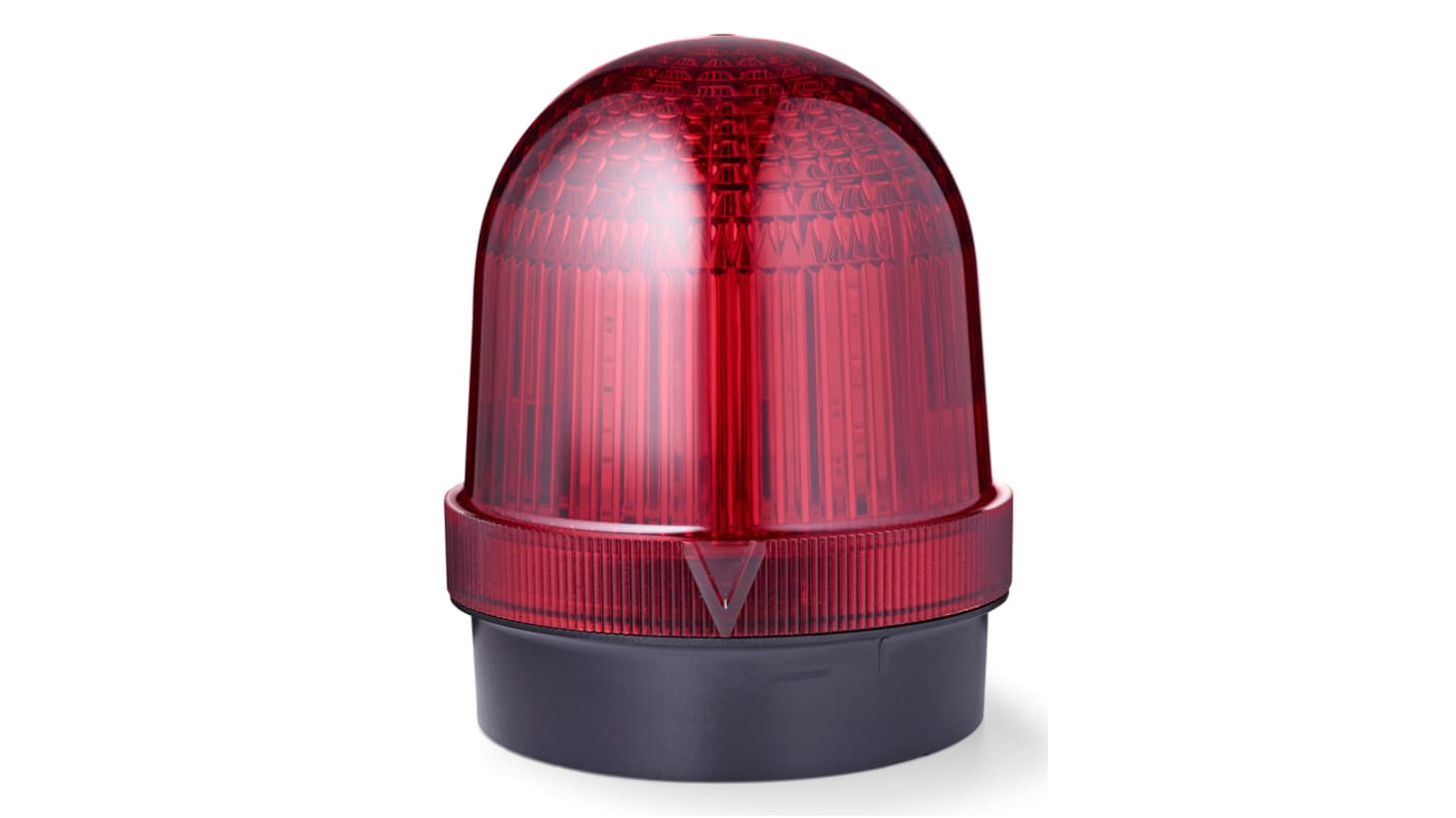 AUER Signal TDCW, LED Blitz, Dauer Signalleuchte Rot, 18 → 27 V ac, 20 → 32 V dc, Ø 70mm x 139mm