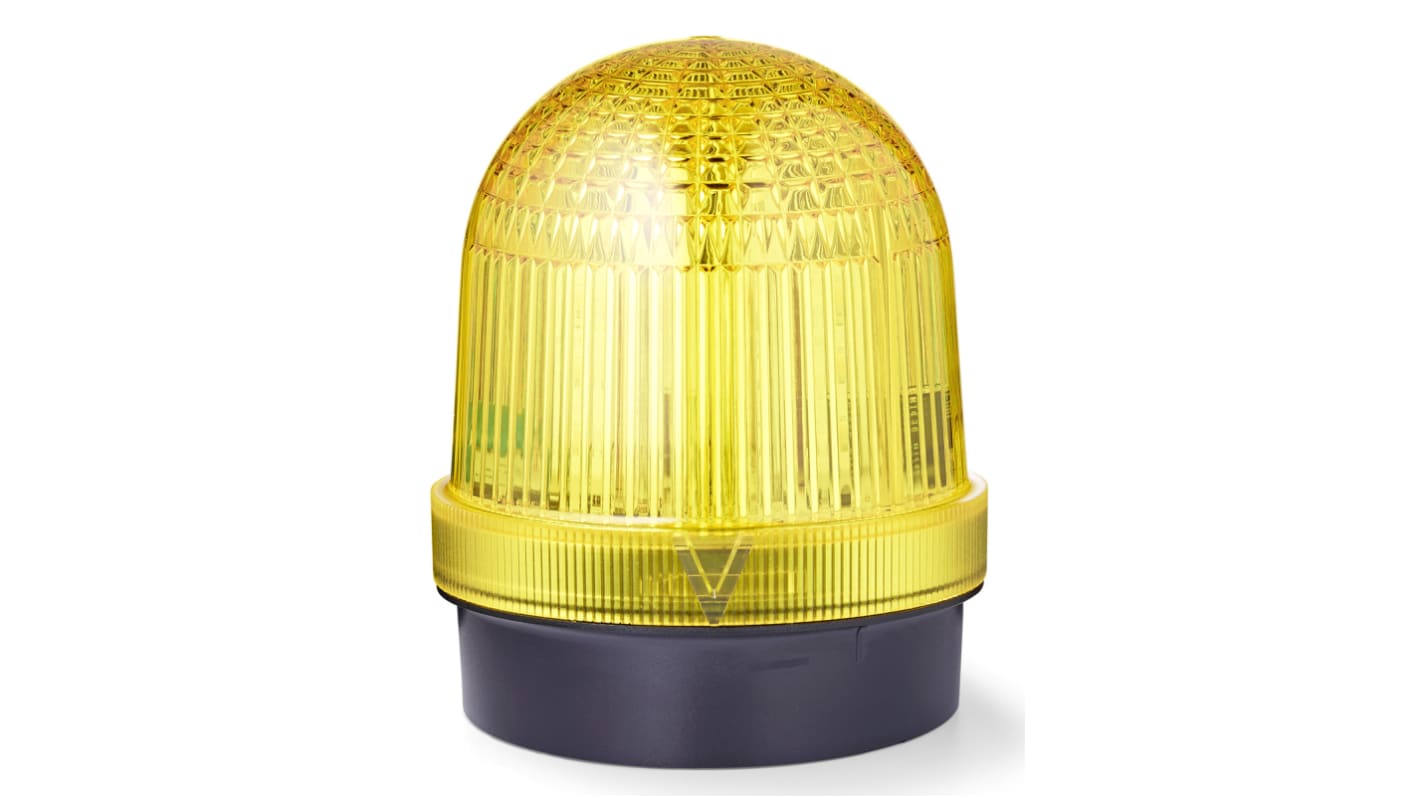 AUER Signal UDCW Series Yellow Multiple Effect Beacon, 24 V ac/dc, Surface Mount, LED Bulb, IP66