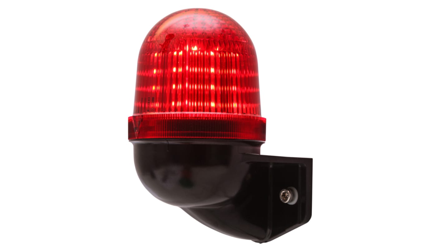 AUER Signal UDCV, LED Blitz, Dauer Signalleuchte Rot, 230–240 V-AC, Ø 60mm x 76mm