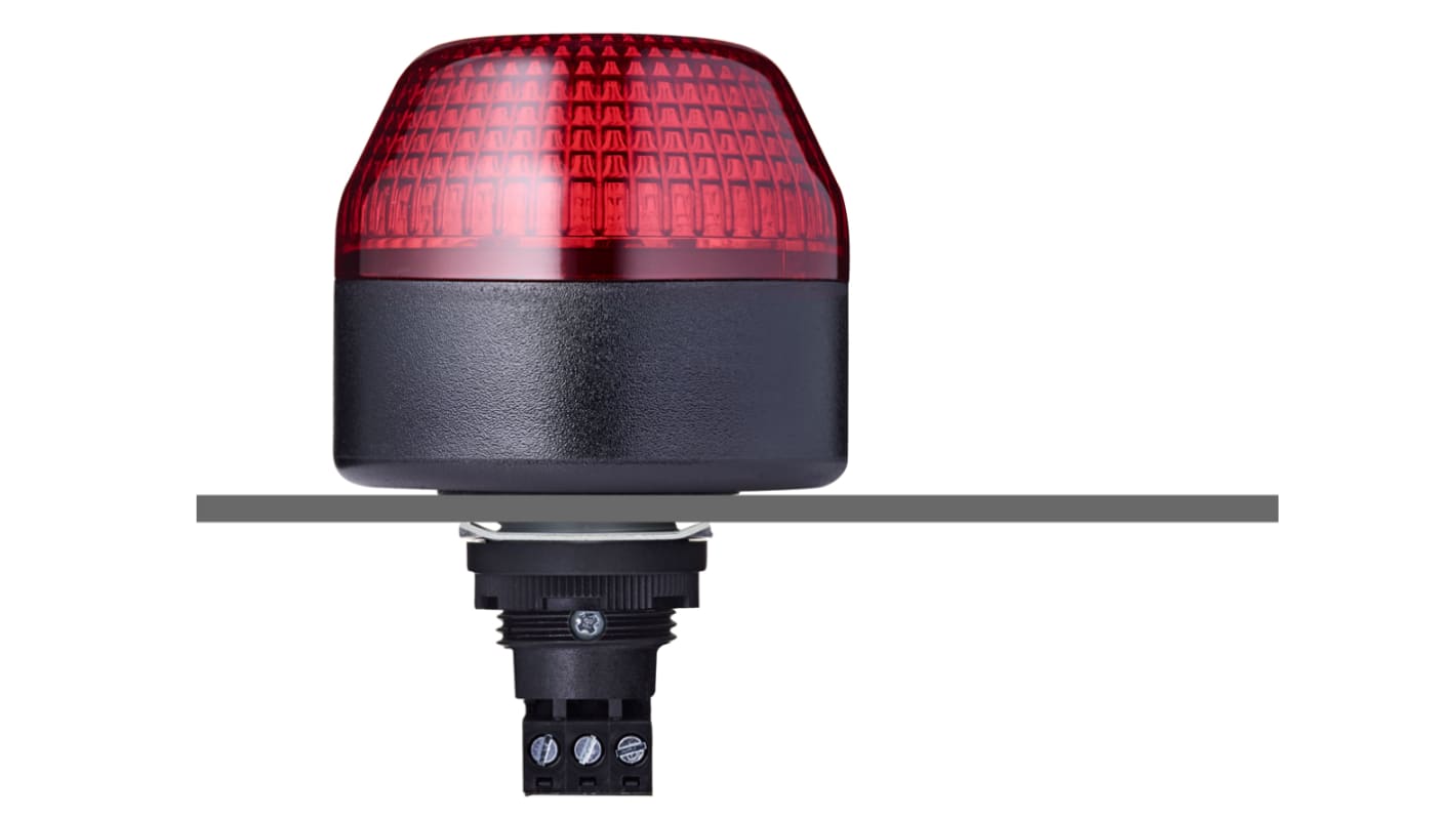 Segnalatore Stroboscopico AUER Signal, LED, Rosso, 24 V ca/cc