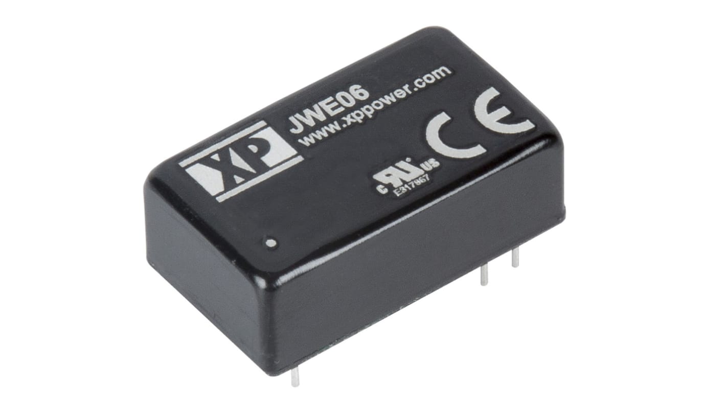 XP Power JWE06 DC/DC-Wandler 6W 24 V dc IN, 3.3V dc OUT / 1.5A PCB-Montage 1.5kV dc isoliert
