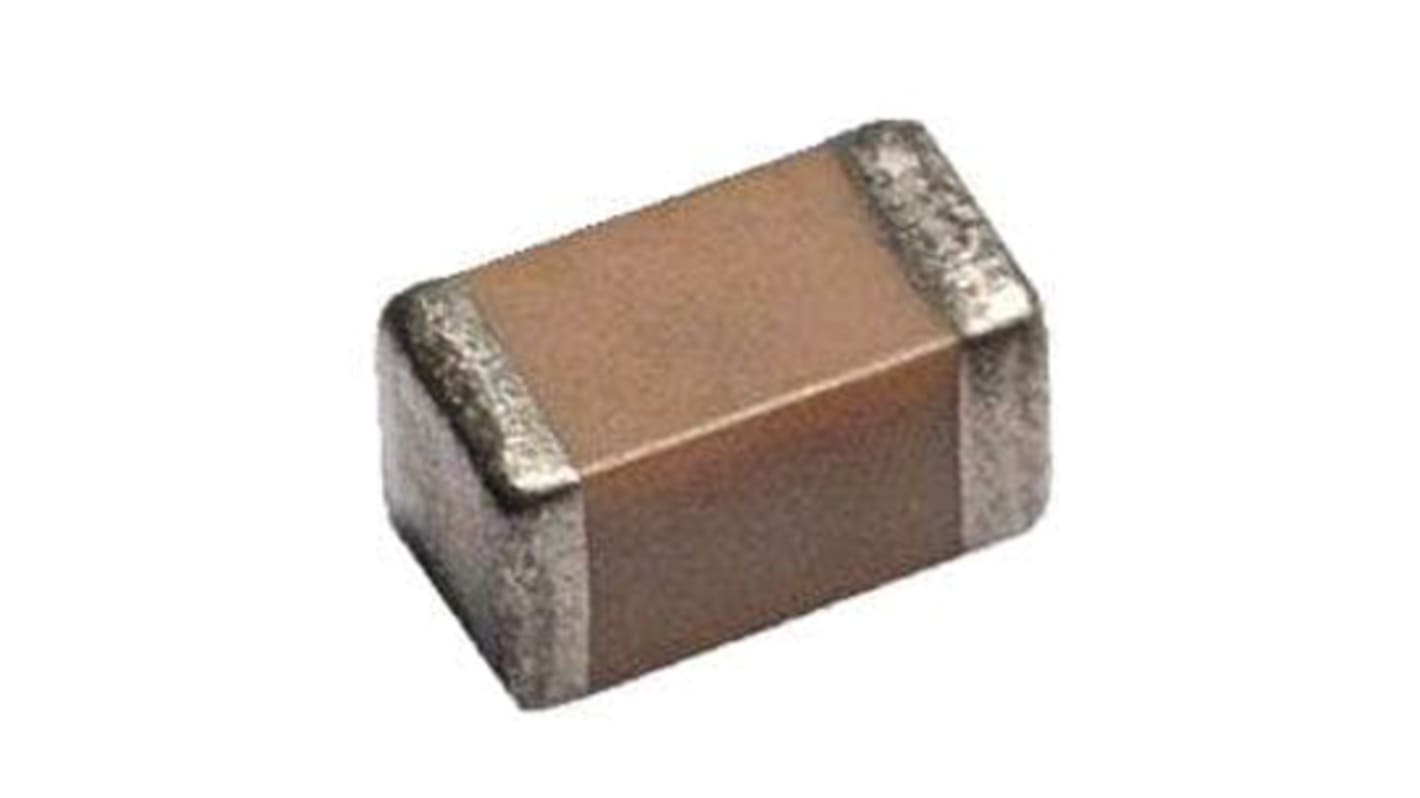 Condensateur céramique multicouche,  CMS, 100nF, 25V c.c.
