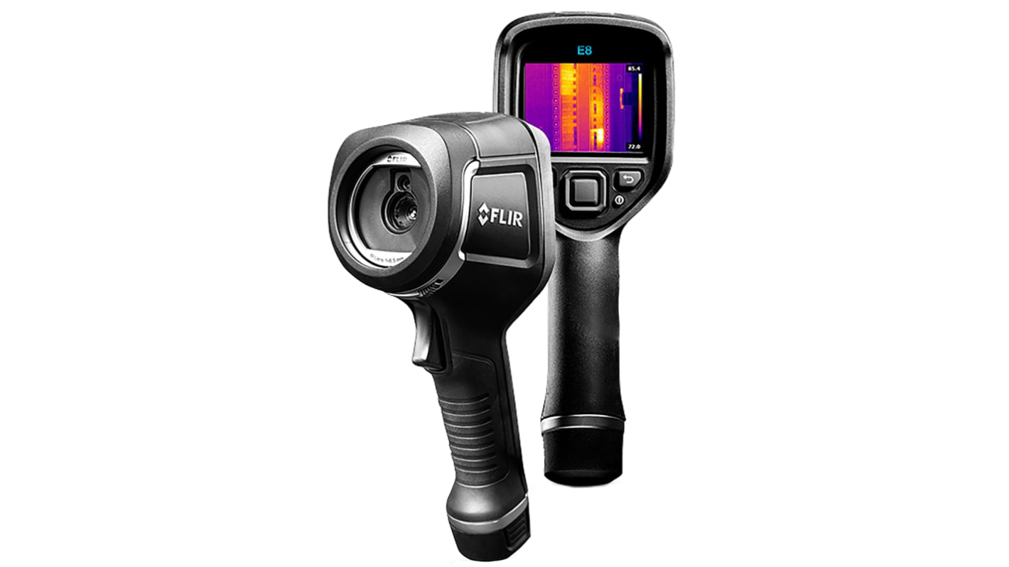 Hőkamera FLIR (E8) 320 x 240pixel, alkalmazás: Épület, kapcsolószekrény E8, -20 → +250 °C