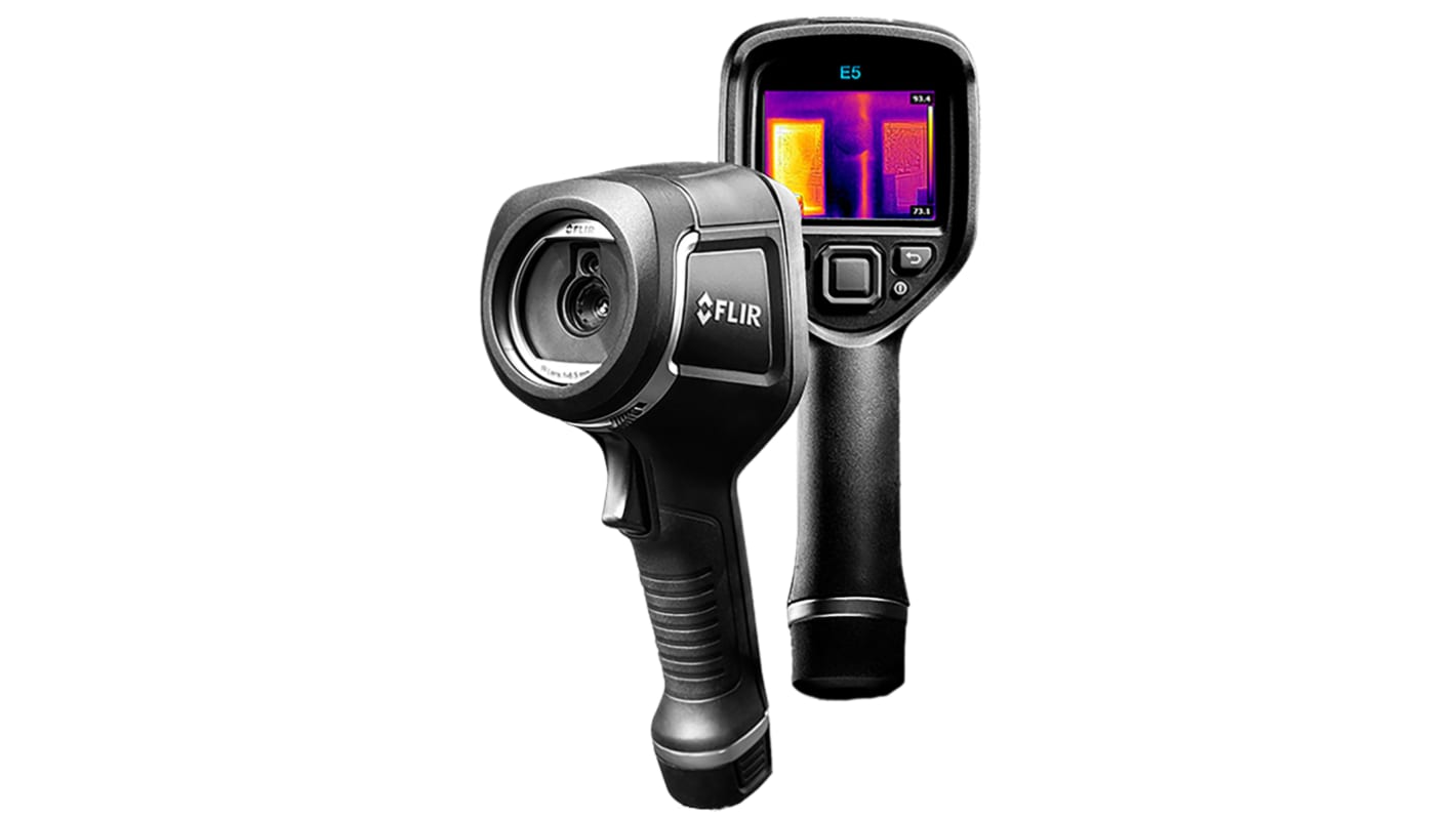 Cámara termográfica FLIR E5, -20 → +250 °C, resolución IR 120 x 90píxel enfoque automático