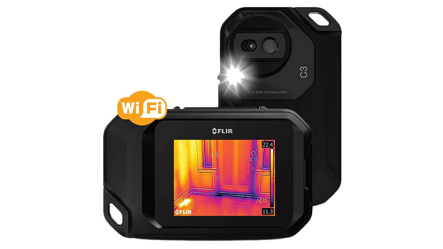 FLIR Wärmebildkamera Fest-Fokus 80 x 60Pixel, –10 → +150 °C / 0.1°C, ISO-kalibriert