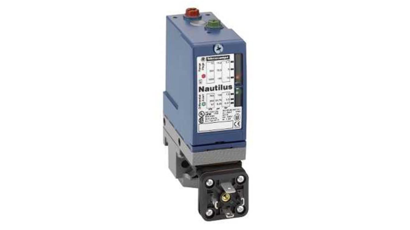 Telemecanique Sensors Pressure Switch, DIN 43650A 4-Pin Male Connector