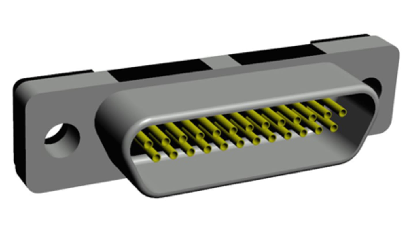 Conector D-sub Norcomp, Serie MICRO-D, paso 1.27mm, Recto Micro-D, Montaje en orificio pasante, Hembra, Terminación