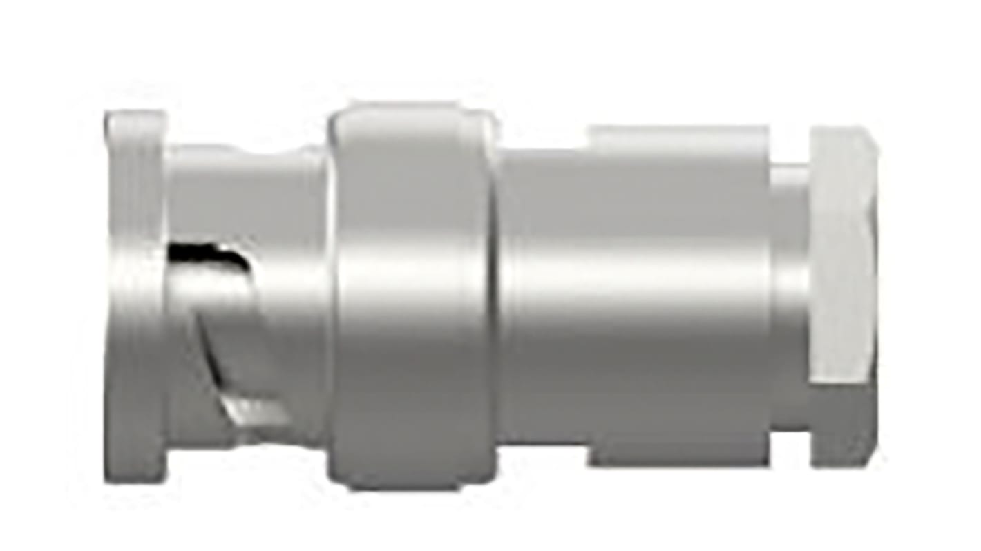 TE Connectivity, Plug Cable Mount BNC Connector, 50Ω, Through Hole Termination, Straight Body