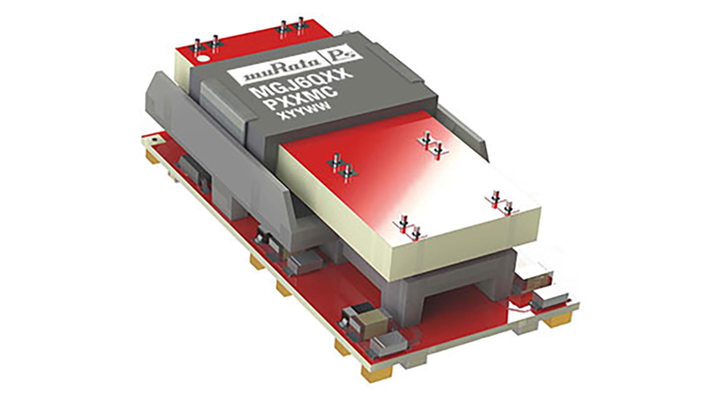 Murata Power Solutions MGJ6 Isolated DC-DC Converter, 24V dc/ 42 mA, 125 mA Output, 9 → 18 V dc Input, 1 W, 3 W,