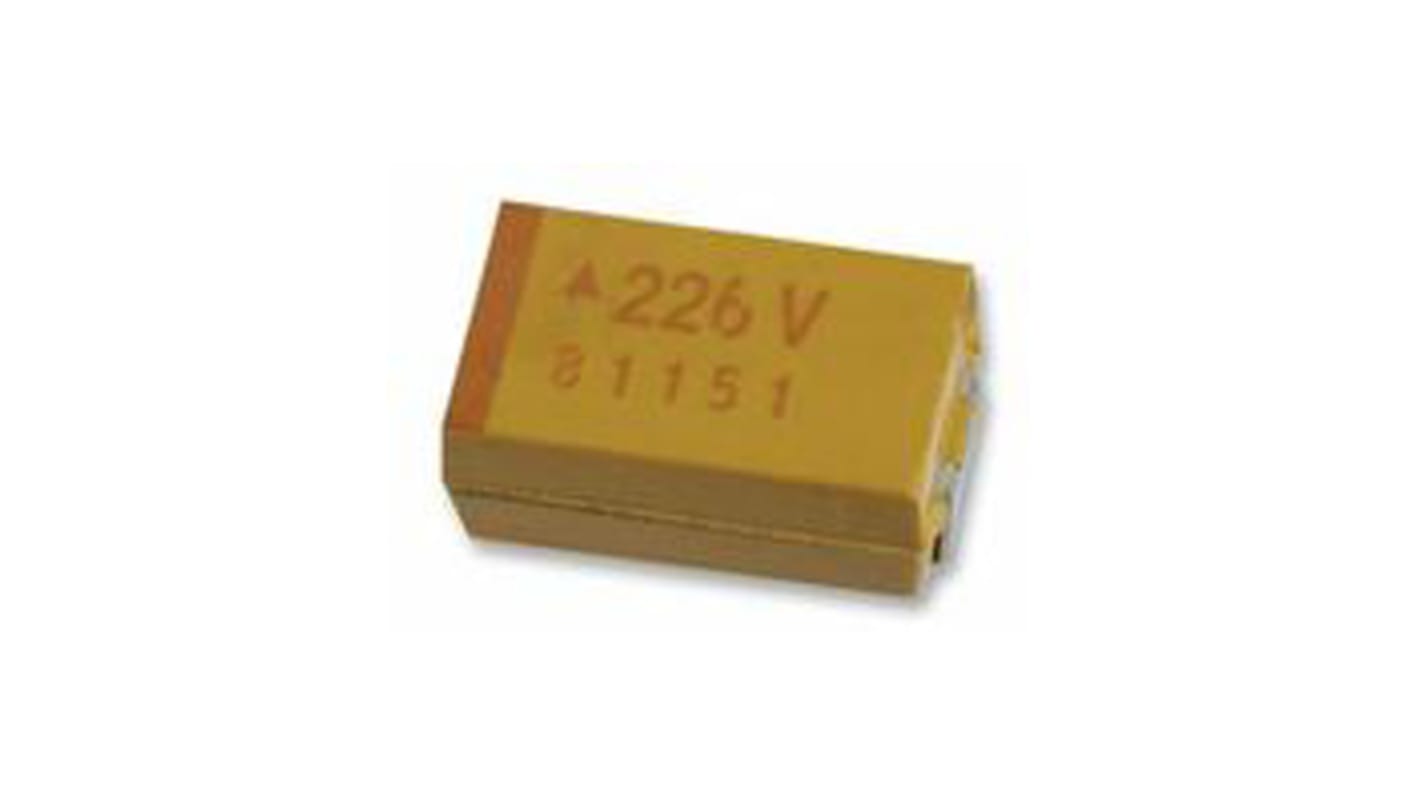 KYOCERA AVX TAJ Tantalkondensator, Elektrolyt, 10μF, 6.3V dc SMD, ±10%, Gehäuse 3216-12, +125°C