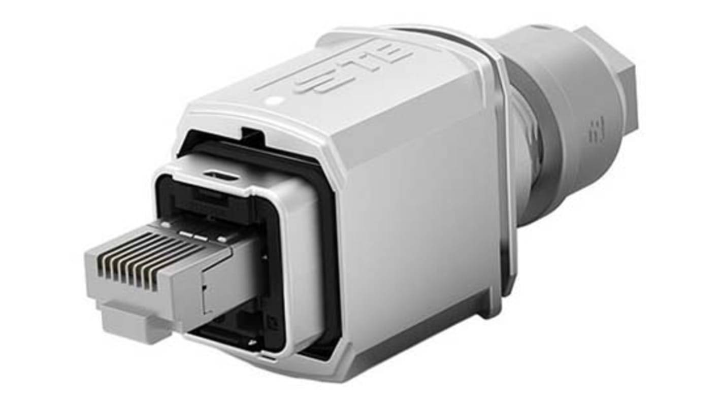 TE Connectivity RJ45 モジュラーコネクタ, オス, RJ45コネクタ, ケーブルマウント, Cat6a, 1-2120864-1