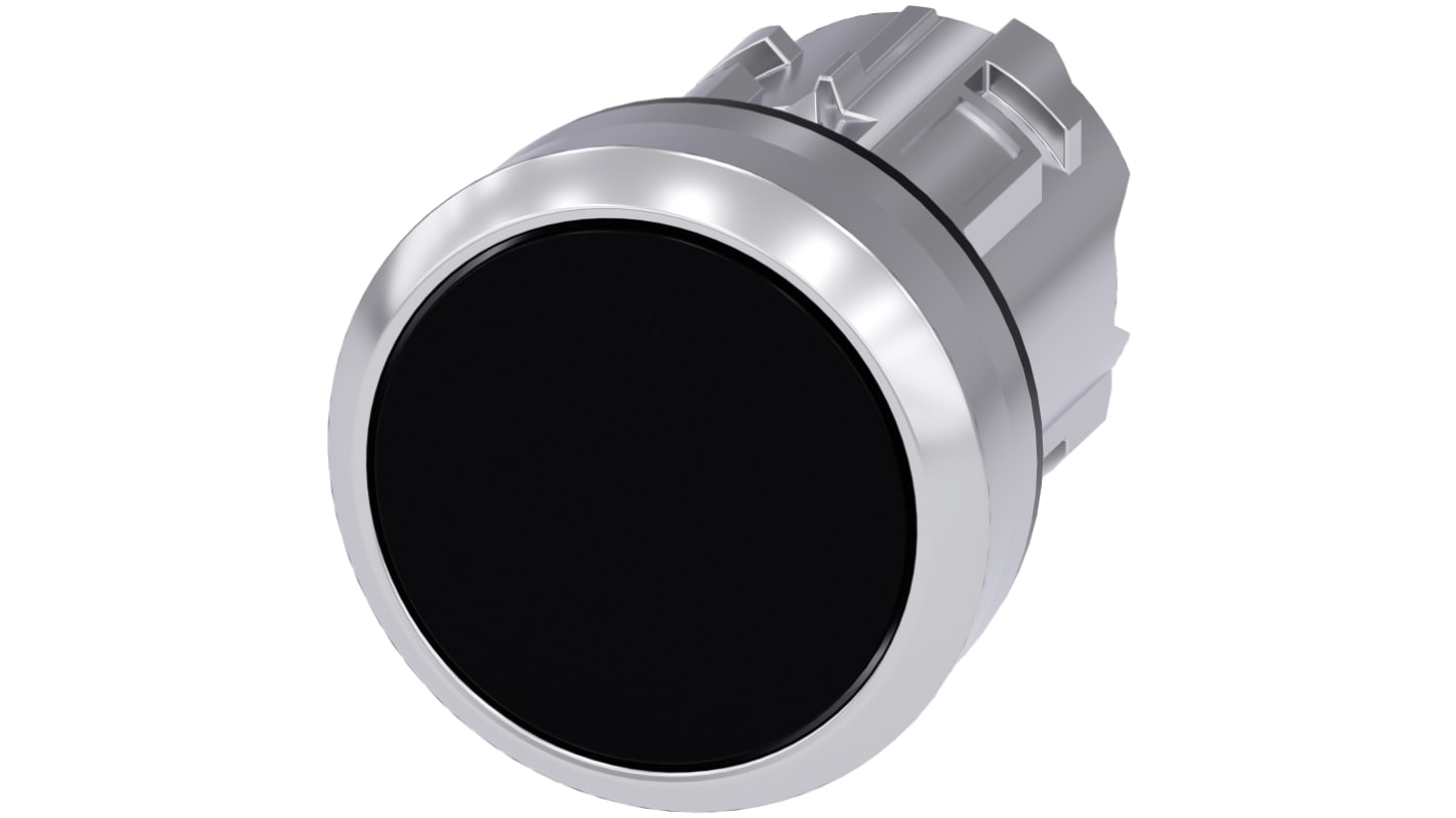 Bouton-poussoir Siemens, SIRIUS ACT Noir, Ø découpe 22mm, Accrochage