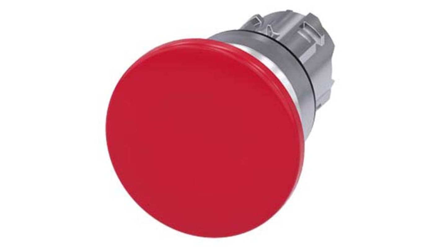 Pulsador Siemens serie SIRIUS ACT, Ø 22mm, de color Rojo, Momentáneo, IP66, IP67, IP69K