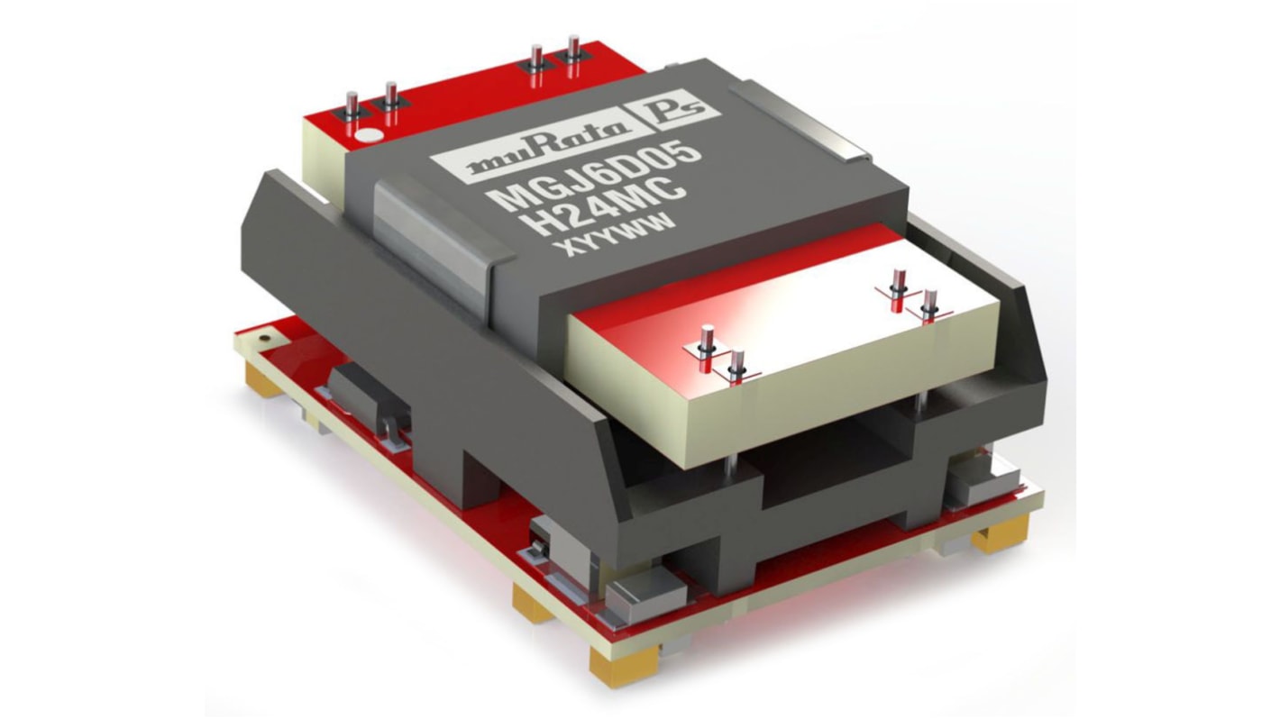 Murata Power Solutions MGJ6 DC-DC Converter, ±15V dc/ 240mA Output, 4.5 → 9 V dc Input, 2.4W, Surface Mount,