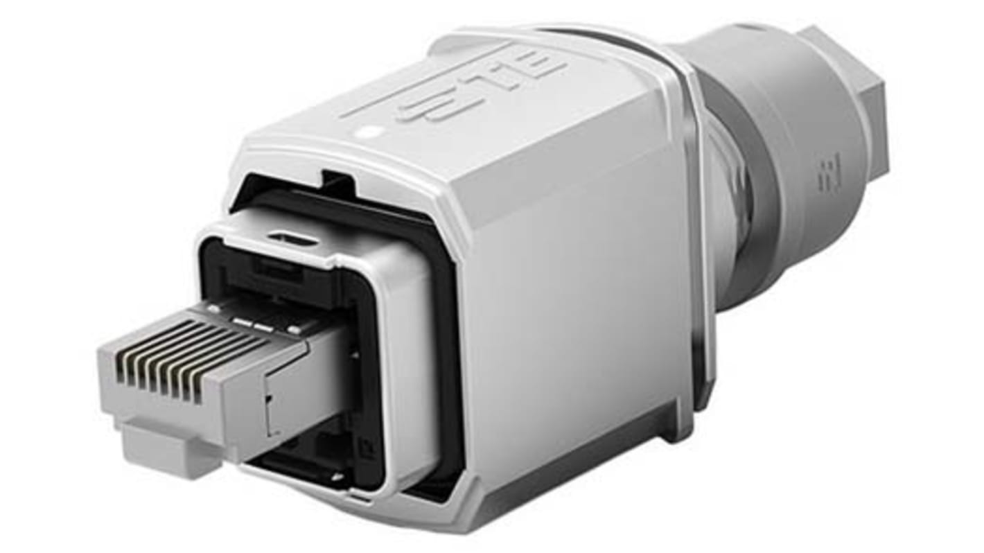 TE Connectivity RJ45 モジュラーコネクタ, オス, RJ45コネクタ, ケーブルマウント, Cat6a, 1-2120864-1