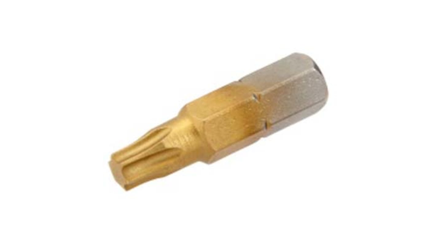 Embout de vissage SAM Torx de Set de 3 embouts pièces , T10, L. 25 mm, Titane