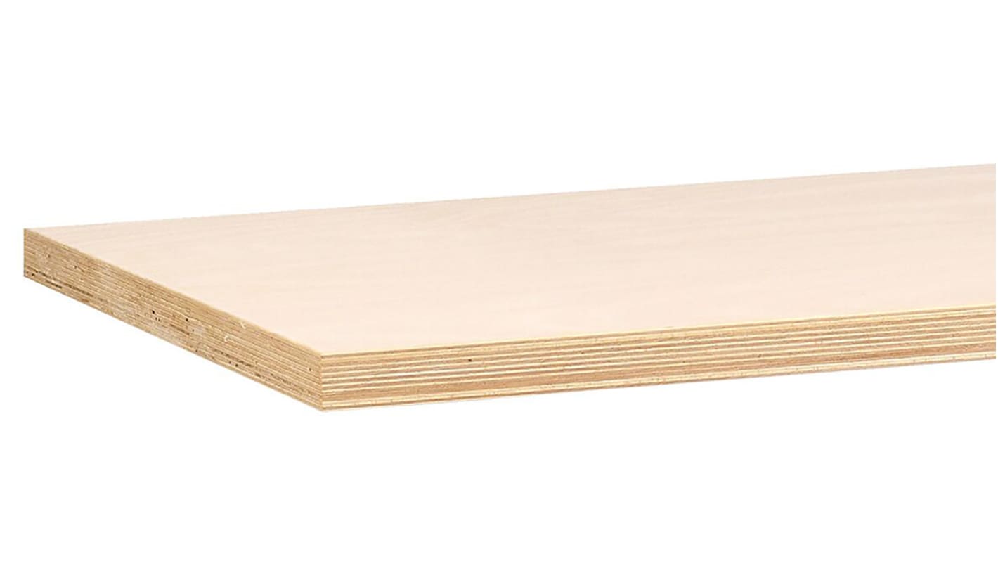 Superficie de trabajo de madera Treston, long. 2000mm x anch. 750mm x alt. 40mm