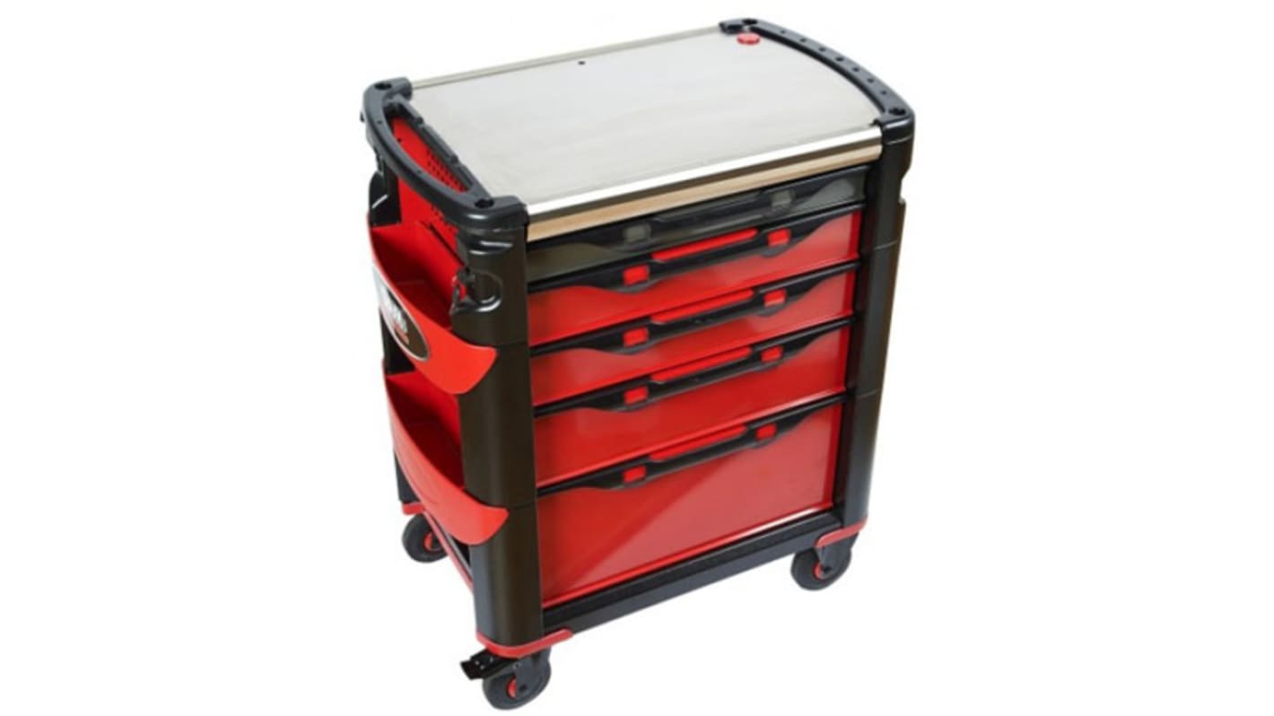 Maleta trolley para herramientas SAM con 7 cajones, 834mm (l.) x 510mm (an.) x 1000mm (alt.)