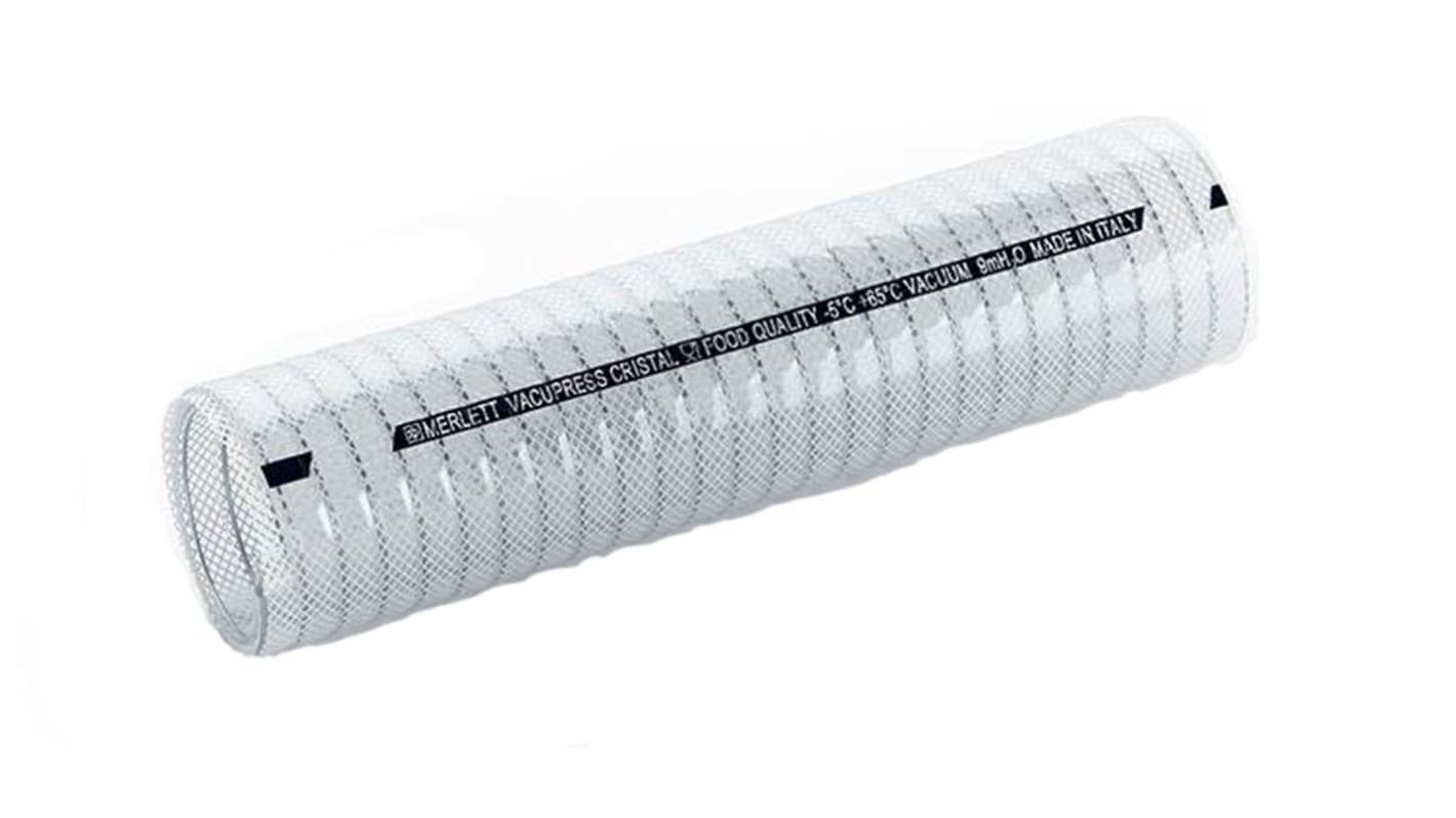 Manguera reforzada Contitech de PVC Transparente, long. 5m, Ø int. 19mm, para Alimentos