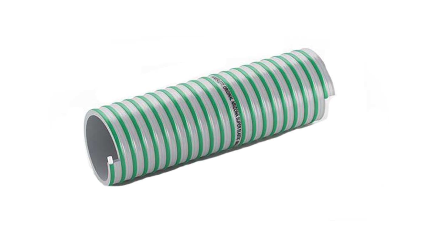 Contitech Arizona Superelastic PVC, Hose Pipe, 32mm ID, 40.8mm OD, Green, 5m