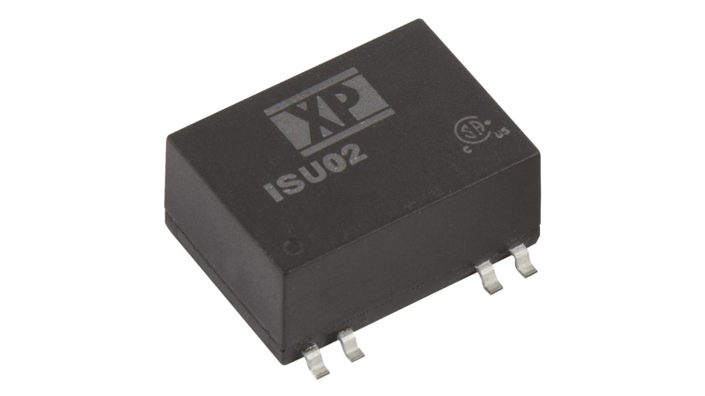 XP Power ISU02 DC-DC Converter, 15V dc/ 134mA Output, 4.5 → 12 V dc Input, 2W, Surface Mount, +95°C Max Temp