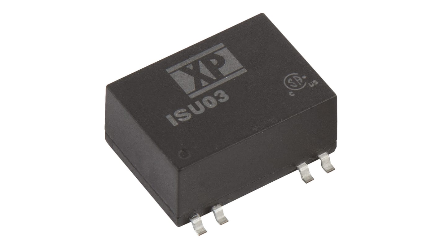 XP Power ISU03 DC-DC Converter, 24V dc/ 125mA Output, 4.5 → 12 V dc Input, 3W, Surface Mount, +95°C Max Temp