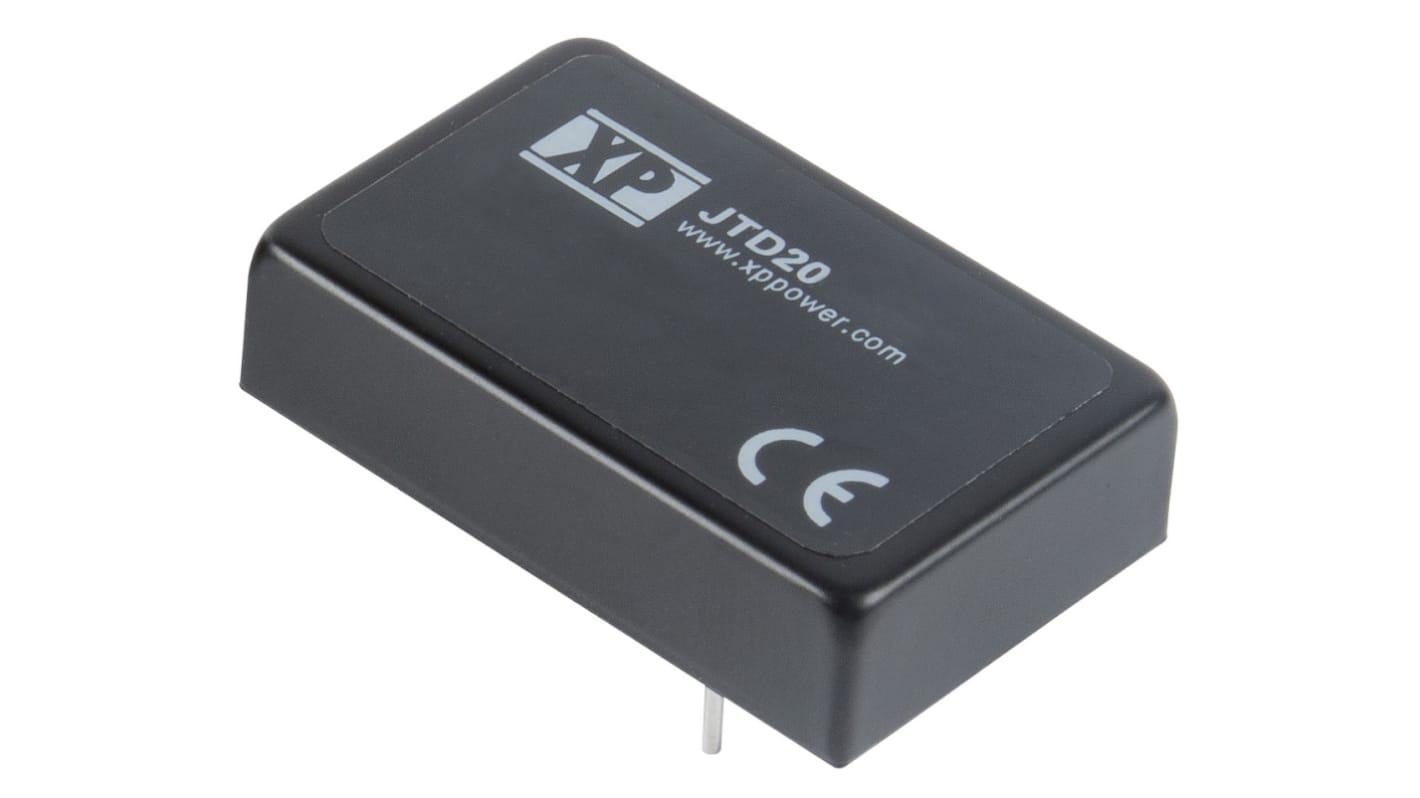 XP Power JTD20 DC-DC Converter, 3.3V dc/ 5.5A Output, 9 → 36 V dc Input, 18W, Through Hole, +100°C Max Temp