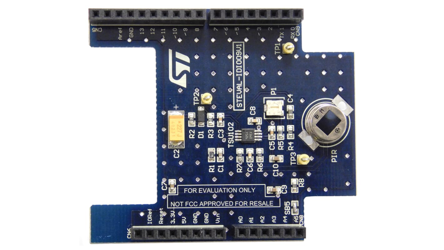 Placa de expansión  sensor PIR STMicroelectronics - STEVAL-IDI009V1, para usar con Núcleo STM32