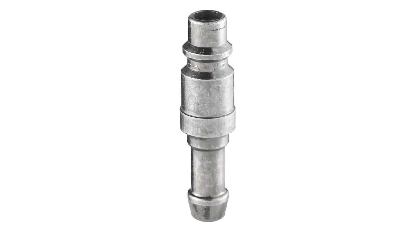 PREVOST Treated Steel Plug for Pneumatic Quick Connect Coupling, 13mm Hose Barb