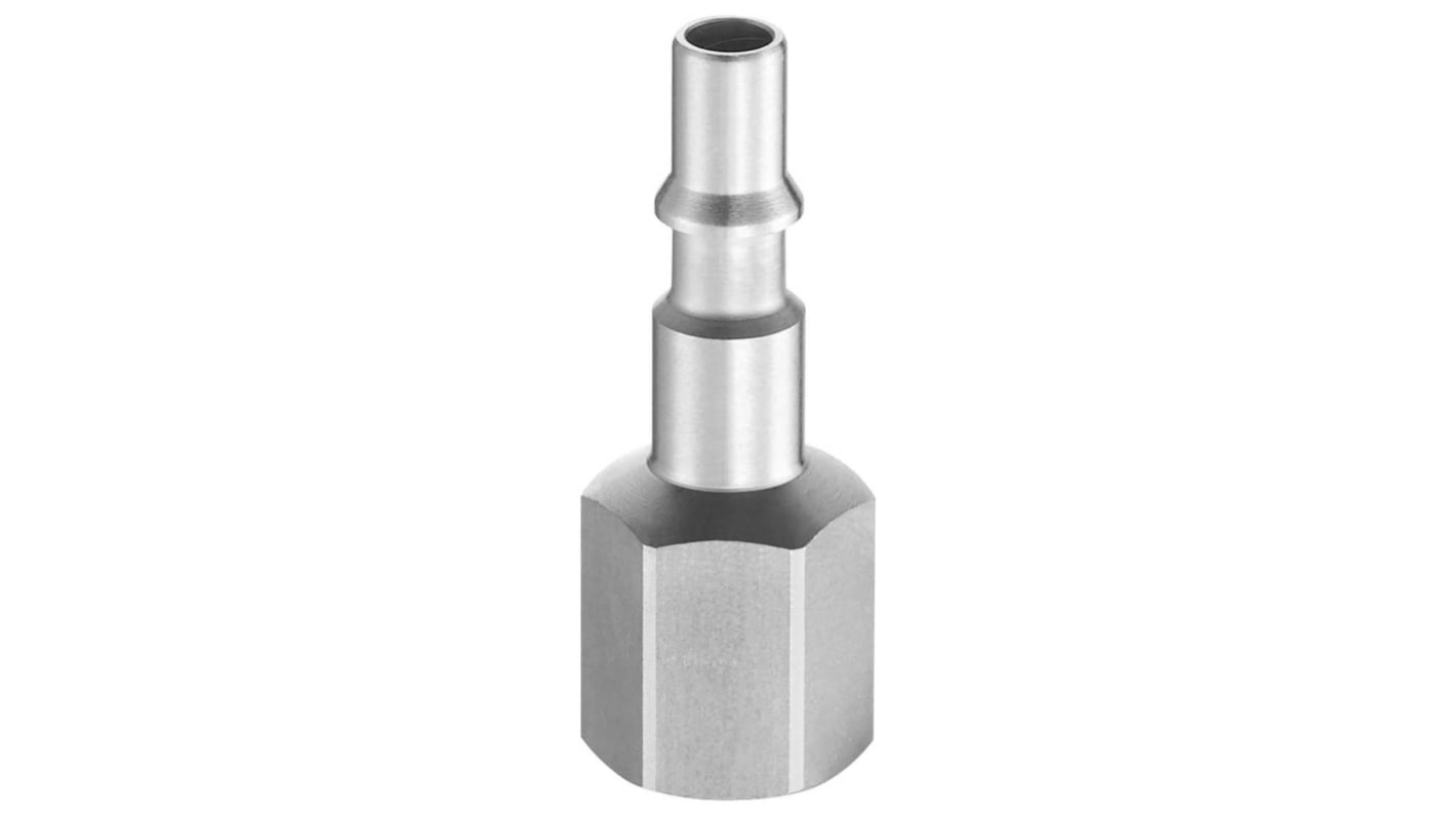 PREVOST Treated Steel Female Plug for Pneumatic Quick Connect Coupling, G 1/4 Female Threaded