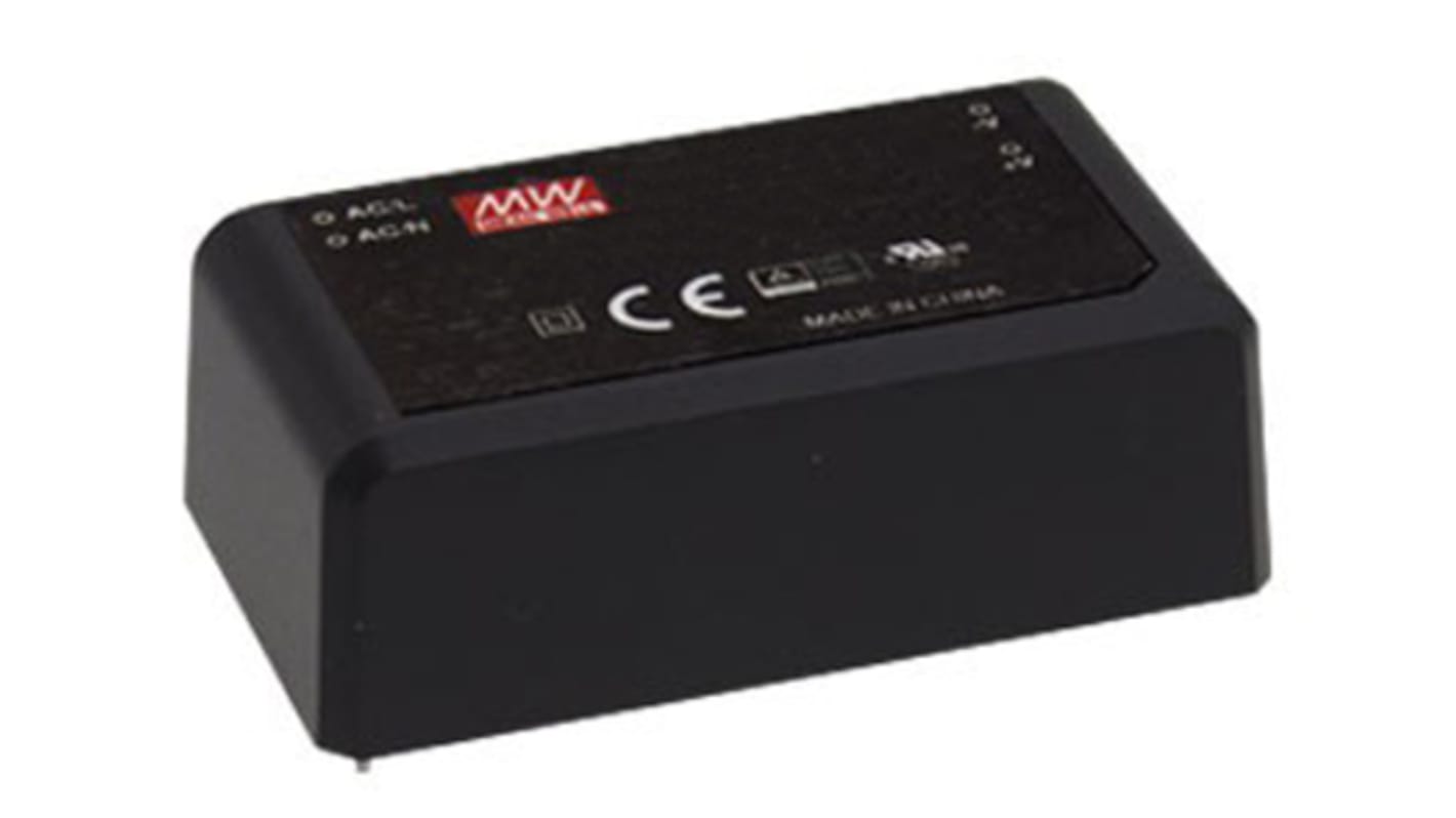 MEAN WELL Switching Power Supply, IRM-30-15, 15V dc, 2A, 30W, 1 Output, 85 → 264V ac Input Voltage