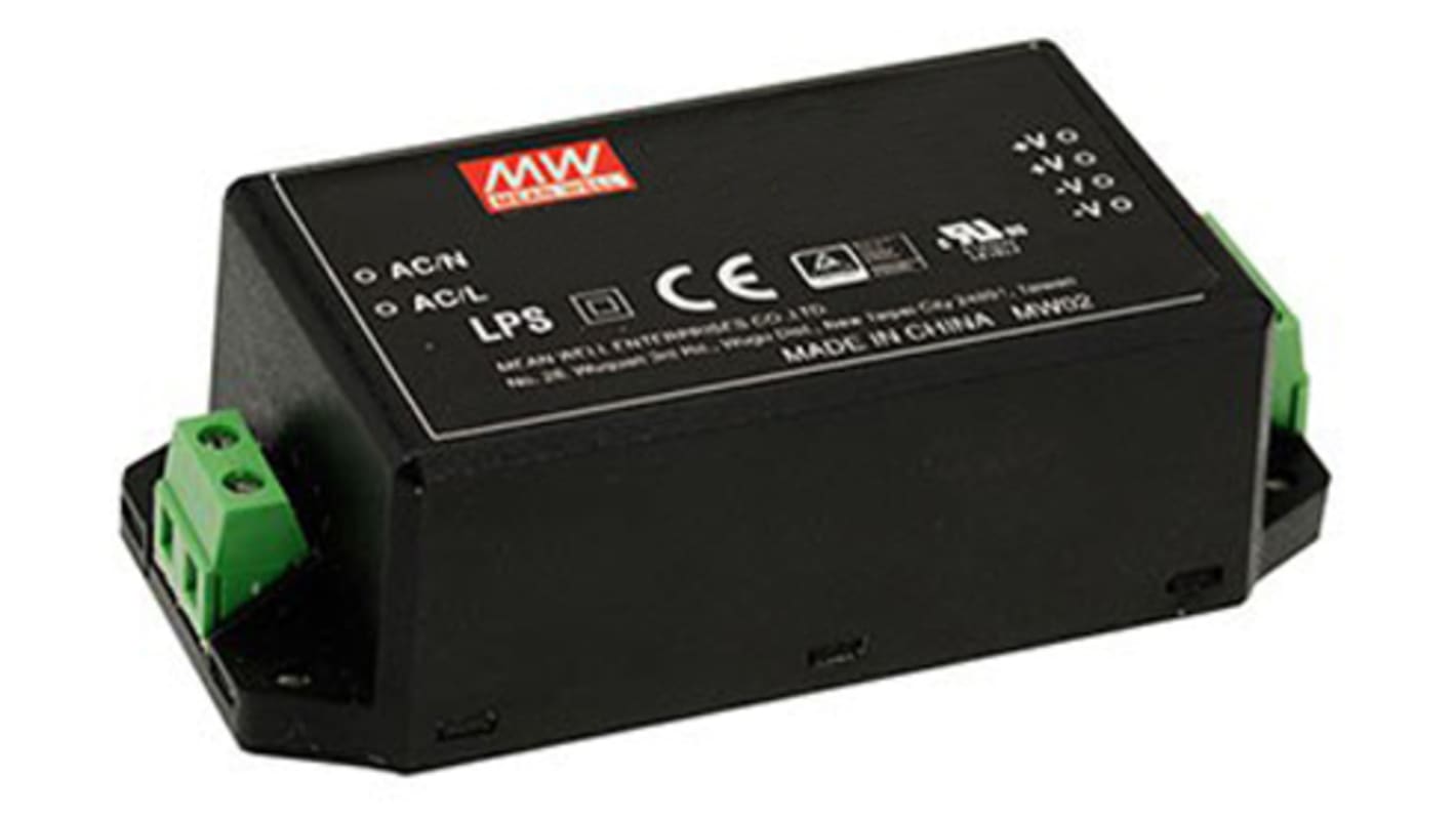 MEAN WELL Switching Power Supply, IRM-45-5ST, 5V dc, 8A, 40W, 1 Output, 85 → 264V ac Input Voltage