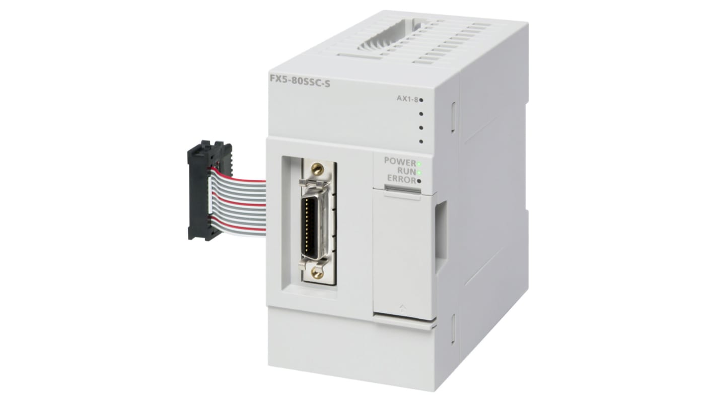 Módulo de comunicación Mitsubishi FX5, para usar con iQ FX5 PLC, iQ FX5U PLC, 4 entradas tipo dc, 4 salidas tipo Eje de