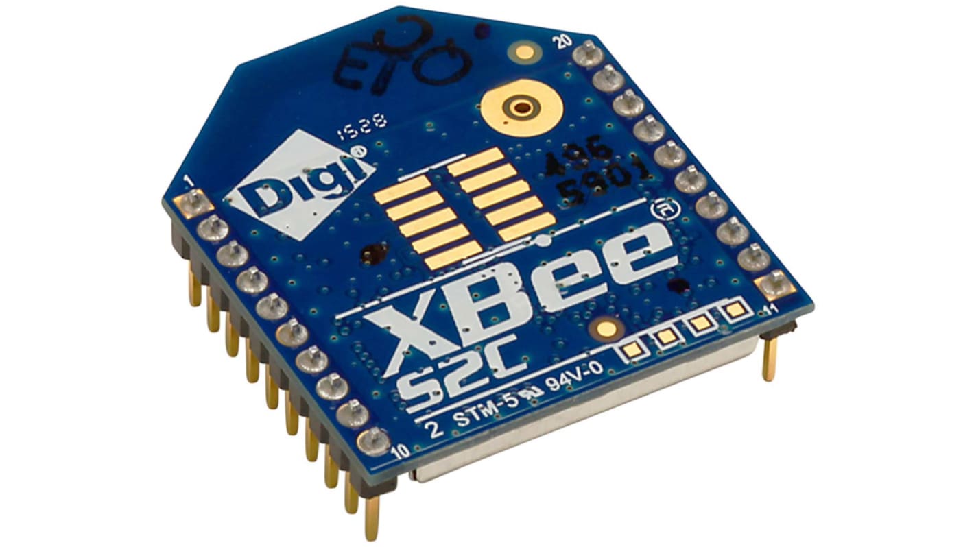 Strumento di sviluppo comunicazione e wireless Digi International XBee-S2C, 2.4GHz, Ricetrasmettitore RF