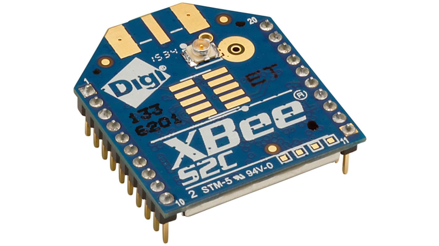 Strumento di sviluppo comunicazione e wireless Digi International XBee-S2C, 2.4GHz, Ricetrasmettitore RF